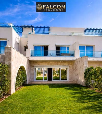 فيلا دايركت علي البحر ( ستاند الون 670م + Privat pool ) استلام بالتشطيب Luxury finish - دقايق من فوكا باي , Azha , Cali Coast , Sodic june