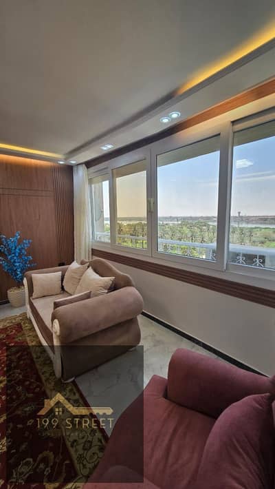 Fully Smart Apartment for Sale in a Compound on Hadayek Helwan Corniche with Nile View, Fully Furnished, Remote Control System & Private Parking Space
