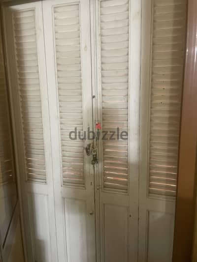 شيش بلكونة خشبي ٤ ضلفة