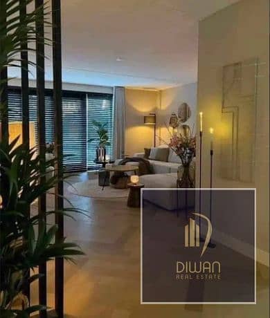 The last ready-to-move 3-bed ground apartment with garden & pool view in El Patio Casa, El Shorouk. Fronting Madinaty directly on Suez Road.