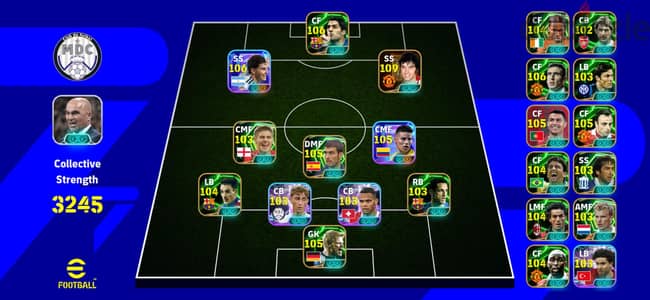 حساب بيس موبايل ريت ٣٢٤٥ - حساب اي فوتبول efootball