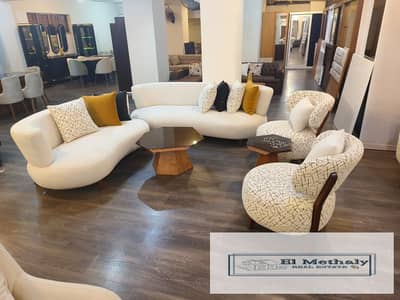 A distinctive furnished apartment for rent in Al Rehab City, New Cairo.