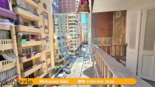 شقة للبيع 115م - سيدى بشر - شارع العيسوى رئيسى - السعر 1.650. 000 مليون