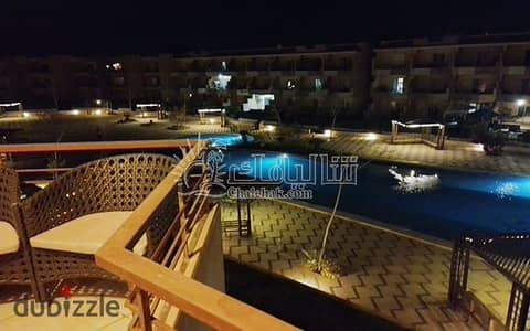 Fully Furnished Rooftop Chalet with Sea & Pool View for Sale – La Jolie Marina | Ain Sokhna