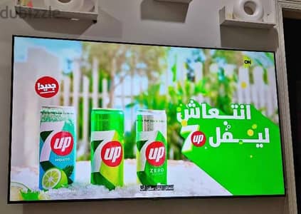 شاشة سامسونج 60 فريم ليس سمارت 4K برسيفر داخلى حالتها فوق الممتازه