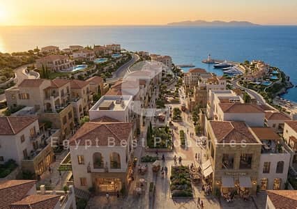 Lowest Price/meter - Premium Finishing - 2 two bedroom Chalet for sale -Direct on High end Boulevard at Modon Ras El Hekma in North coast