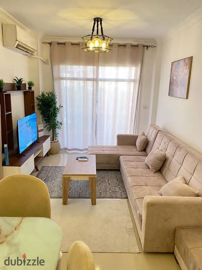 Luxury furnished apartment - in Madinaty Albi 7 next to all services.