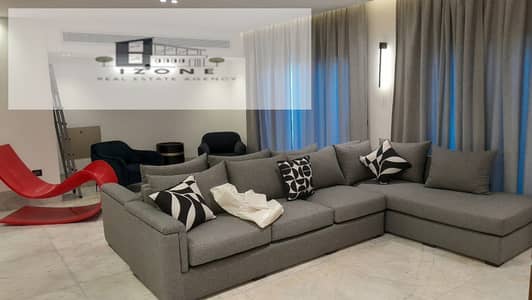 دوبلكس بحديقة مفروش بالكامل للإيجار في سوديك إيستاون Sodic Eastown New Cairo 260 متر 3 غرف نوم 3 حمامات تشطيب فاخر