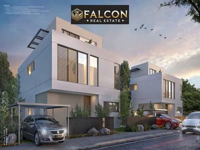 Luxury villa in Al Burouj, available for purchase in installments! 3 floors in Al Shorouk, New Cairo, opposite the medical center.