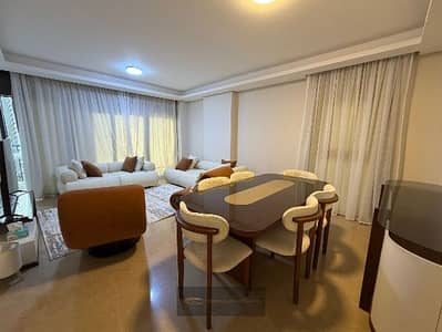 For rent: a luxury apartment in Compound Z West – Sheikh Zayed – modern finishing with luxurious hotel furniture and a special view of the park