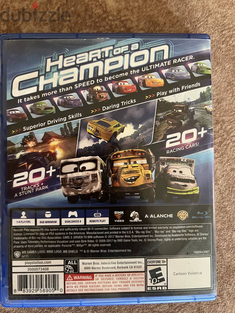 Cars 3 PS4 1