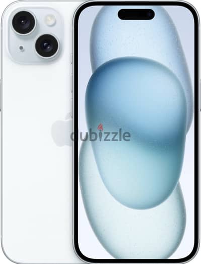 iPhone 15 128GB أزرق - بطارية 100% - كسر زيرو