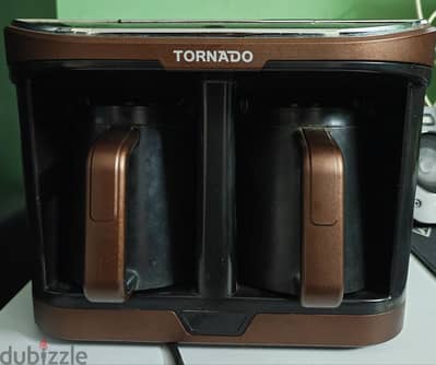 Tornado ماكينة قهوة تركي أوتوماتيك بدورقين وخزان مياه