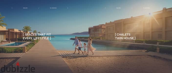 Immediate pickup in Ain Sokhna with the best payment systems and integrated services. Own your chalet now with a down payment of 20% and comfortable installments of up to 7 years at a prime location that is easy to access.
