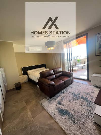 Studio with roof for rent in Villette new cairo