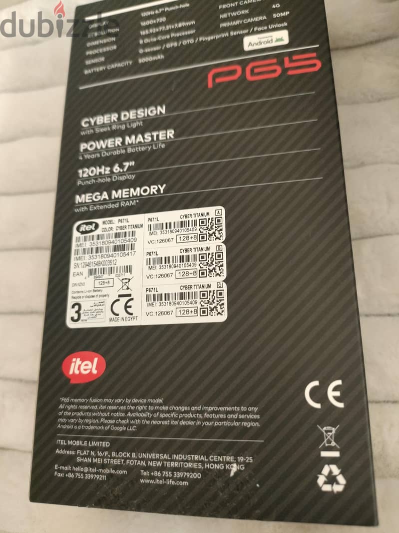 Itel P65 10