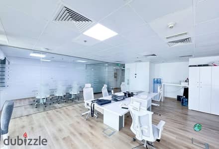 Fully equipped administrative headquarters of 200 sqm for rent at U Venues mall in the Fifth Settlement