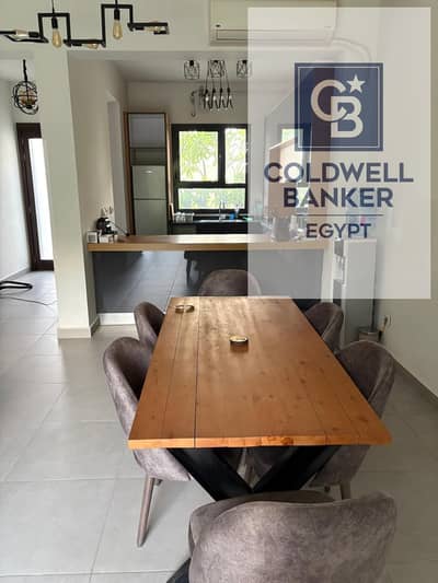 A great opportunity now! | Middle townhouse 165m² + private garden, fully finished and furnished, for sale in Al Burouj Compound – Shorouk City-3rooms