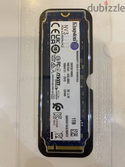 Kingston NV3 1TB NVMe M. 2 PCIe 4.0 SSD