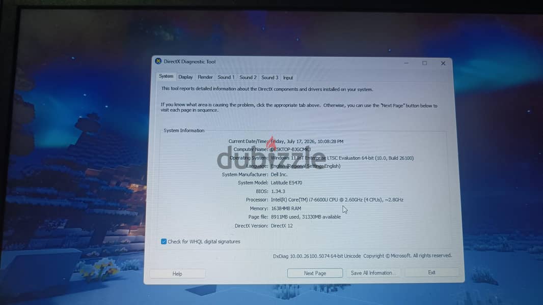 Dell latitude E5470 , New battery 2