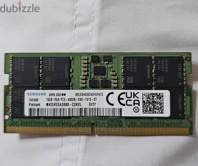 Samsung 16GB DDR5 5600MHz أصلية