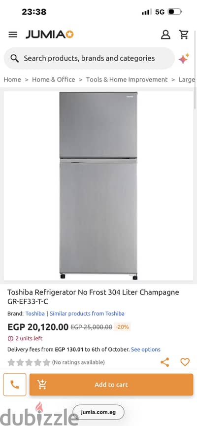 Toshiba fridge like brand new