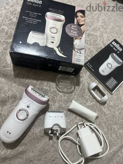 Braun Silk-épil 9 أصلي - استعمال خفيف جدًا