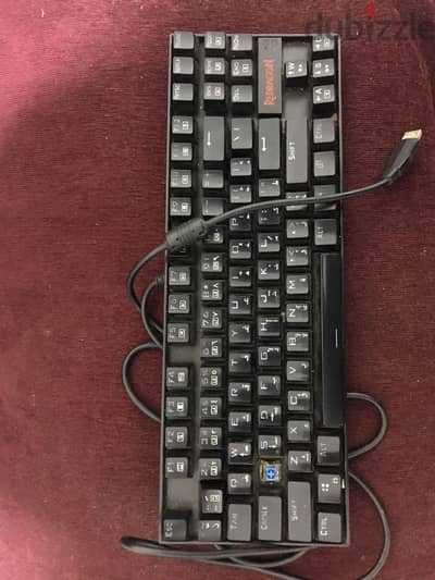 كيبورد ريد دراجون و ماوس logitech للبيع