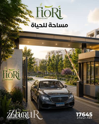شقة بحديقة للبيع في كمبوند فيوري في أكتوبر بالقرب من المحور المركزى بخصم 5 %