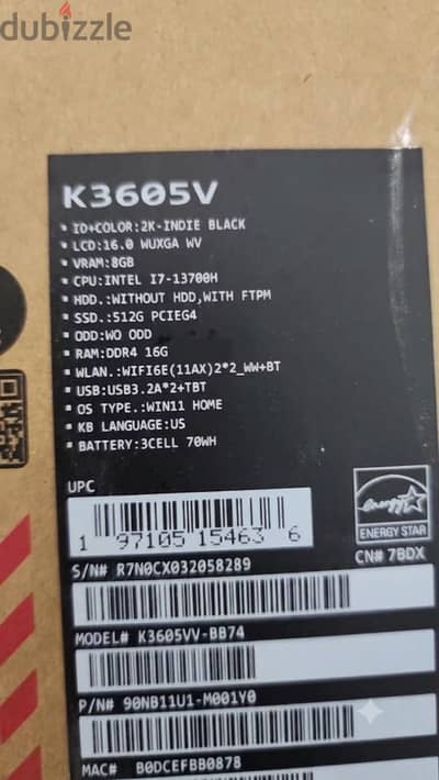 Asus vivobook 16x