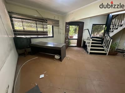 Duplex office for rent in Maadi ground floor with a private entrance 8 rooms