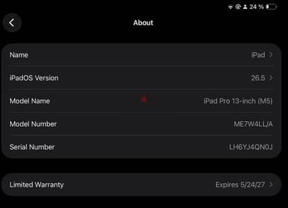 Ipad pro 13 inch M5 256 GB with apple pencil pro