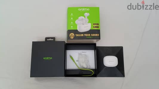 بوكس شحن ومشتملات سماعة Oraimo FreePods 3C أصلية بالعلبة