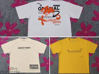 تلات تيشرتات oversize