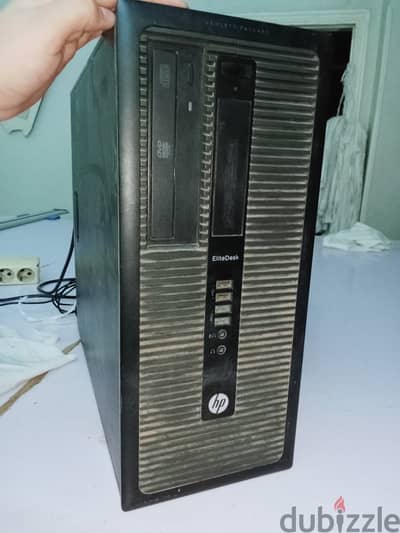 كيسة HP 600 G1 + شاشة سامسونج + كيبورد + الكابلات + مشترك