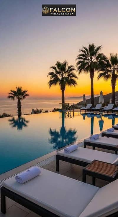 شاليه تسمع صوت البحر من الشاليه  بسعر اللونش هتستلم متشطب  ultra luxury من البحر 2د - صف اول وفيو بانورامي في اميز لوكيشن في العلمين مع اسهل خطه سداد
