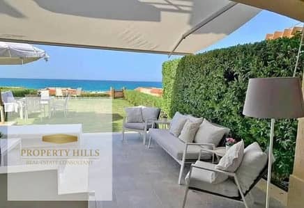 شالييه ارضي بجاردن شايف البحر للبيع في سي شورسور في سور مع هاسيندا ويست Seashore Hyde Park