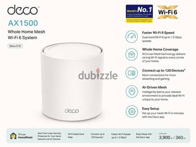 Tp-Link deco x10 Ax1500 wifi6 mesh system كسر زيرو فتح للتجربة فقط