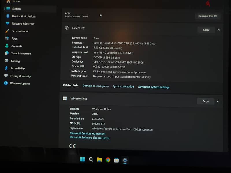 Hp pro desk 400 G4 MT 3