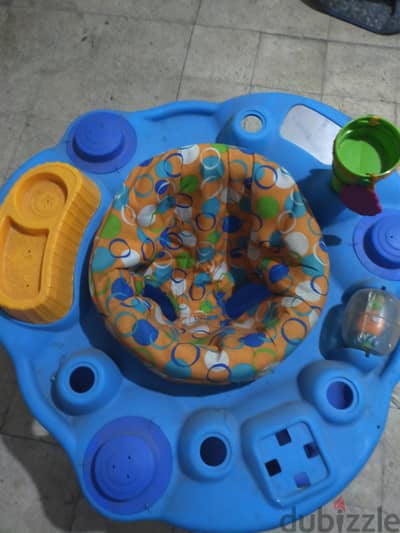 نطاطة ومركز نشاط أطفال Evenflo ExerSaucer Mega أصلي أمريكي – حالة ممتا