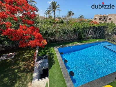 Luxury ground floor chalet with garden for sale in Marina 5 North Coast