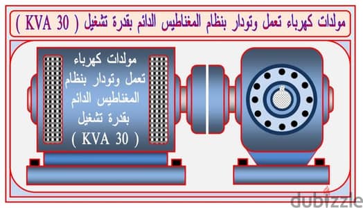مولدات كهرباء تعمل وتودار بنظام المغناطيس الدائم