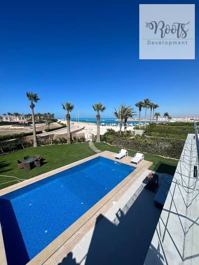 For Daily Rent Villa,Furnished ,First Row on Sea, in Marina 5 – North Coast
