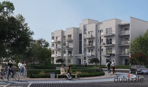A fully finished apartment for sale in a prime location in Naya West Compound by Naya Developments in Sheikh Zayed, near Beverly Hills and The Estates