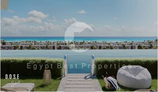 شاليه للبيع في Azha North Coast تشطيب فاخر وإطلالة بحرية في قلب رأس الحكمة