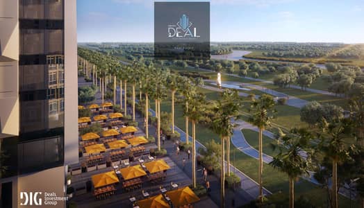 A north-facing apartment with a swimming pool view, offered with the lowest down payment and installment plans up to 15 years, directly facing the Tou