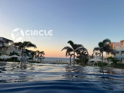 Private Beach & Pool View Fully Furnished Hotel-Style Chalet For Sale In Fouka Bay North Coast Near Fouka Road and Ras El Hekma