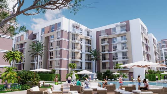 شاليه للبيع 104 متر pool view فترة سداد طويلة في ميليا في العلمين الجديدة الساحل الشمالي new alamein north coast
