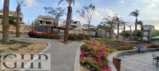 تاون هاوس ميدل أعلى نقطة في الكمبوند للبيع في بالم هيلز التجمع الخامس Palm Hills New Cairo