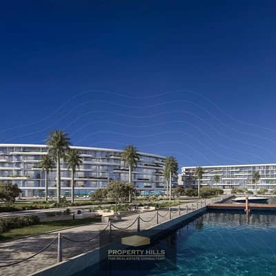 Receive a fully finished chalet on the sea, with a panoramic view, in Marina 5, next to Stella Heights, North Coast
